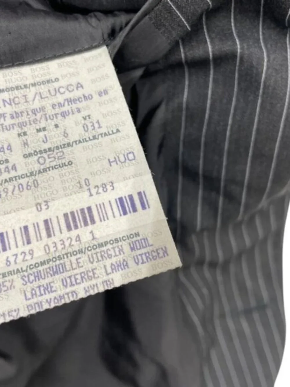 Hugo Boss Vinci/Lucca Brown Pin Stripe Wool Blazer Sport Coat Jacket Men's 42 R